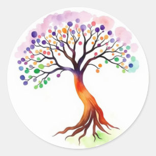 Sticker Rond Tree of Life