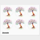 Sticker Rond Tree of Life (Feuille)