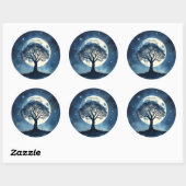 Sticker Rond Tree of Life (Feuille)
