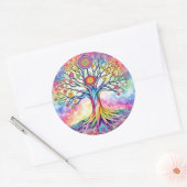 Sticker Rond Tree of Life (Enveloppe)