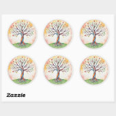 Sticker Rond Tree of Life (Feuille)