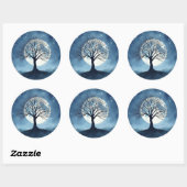 Sticker Rond Tree of Life (Feuille)