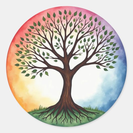 Sticker Rond Tree of Life (Devant)