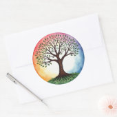 Sticker Rond Tree of Life (Enveloppe)