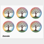Sticker Rond Tree of Life (Feuille)