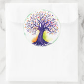 Sticker Rond Tree of Life (Sac)