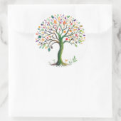 Sticker Rond Tree of Life (Sac)