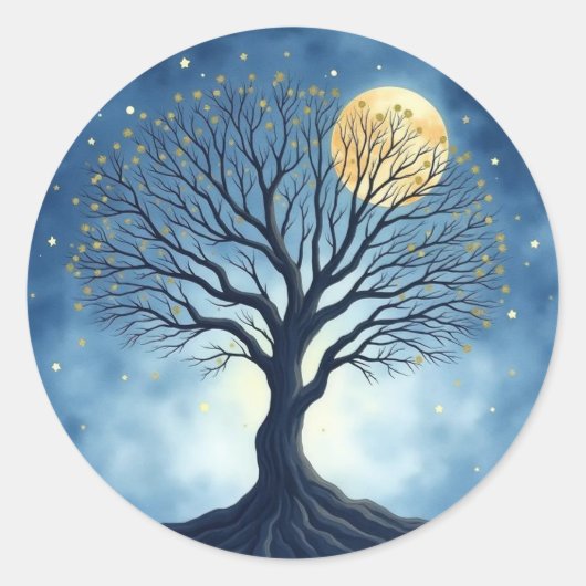 Sticker Rond Tree of Life (Devant)