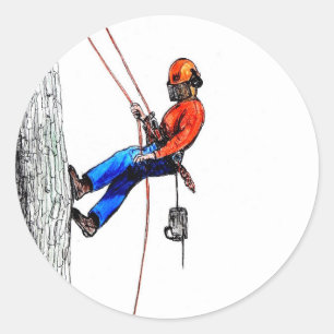 Sticker Rond Tree Surgeon Arborist Forester