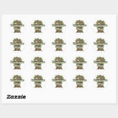 Sticker Rond Treehouse King Tshirts et cadeaux (Feuille)