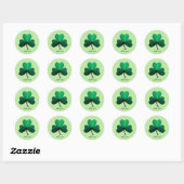 Sticker Rond Trèfle (Feuille)
