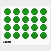 Sticker Rond Trèfles (Feuille)