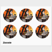 Sticker Rond Treize (Feuille)