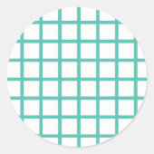 Sticker Rond Trellis Bluegrass Vert - Blanc (Devant)