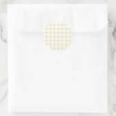 Sticker Rond Trellis Butter Jaune - Blanc (Sac)