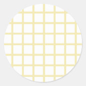 Sticker Rond Trellis Butter Jaune - Blanc (Devant)
