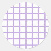 Sticker Rond Trellis Soft Lavande - Blanc (Devant)
