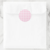 Sticker Rond Trellis White - Rose Clair (Sac)