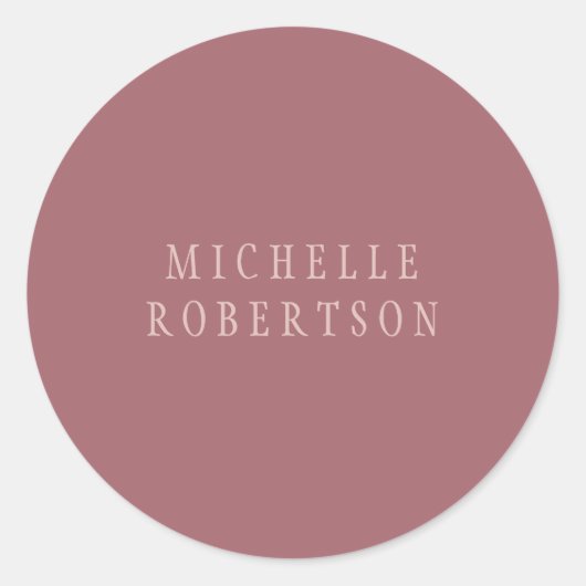 Sticker Rond Trend Rose Dust Gold Creative Unique Classique (Devant)