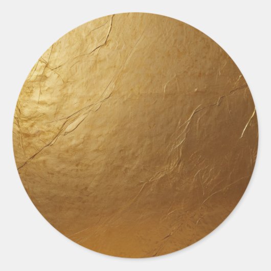 Sticker Rond Trendy Elegant Glamour Faux Gold  (Devant)
