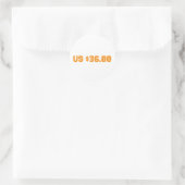 Sticker Rond trente six dollars (Sac)