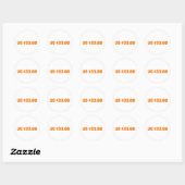 Sticker Rond Trente-trois (Feuille)