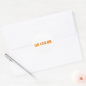 Sticker Rond Trente-trois (Enveloppe)