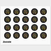 Sticker Rond Très certainement pas tous dans une rangée Funny D (Feuille)