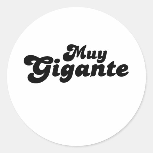 Sticker Rond Très Gigantique (Devant)