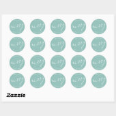 Sticker Rond Très Joyeux Noël (Feuille)