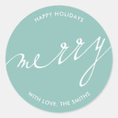 Sticker Rond Très Joyeux Noël (Devant)