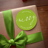 Sticker Rond Très Joyeux Noël