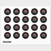 Sticker Rond Très Probable De Manquer Noël En Jouant Noël Ma (Feuille)