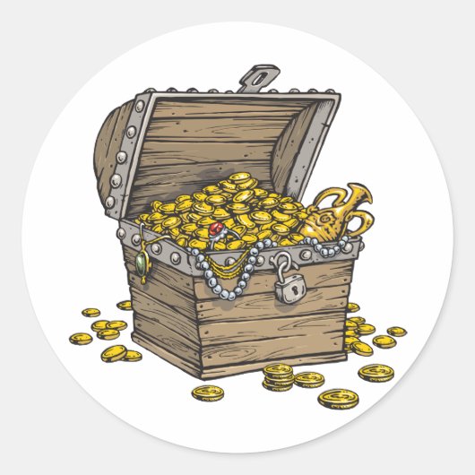 Sticker Rond Trésor (Devant)