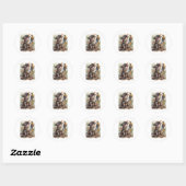 Sticker Rond Trésor de chat pirate (Feuille)