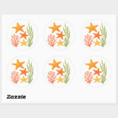 Sticker Rond Trésors Tidepool (Feuille)