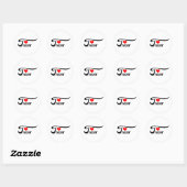 Sticker Rond Trevor (Feuille)
