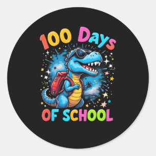 Sticker Rond Trex 100 Jours Smarter 100E Jour De L'École 100 Jo