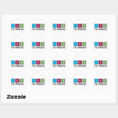 Sticker Rond Tri Harder (Triathlon) (Feuille)