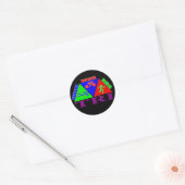 Sticker Rond TRI Triathlon Swim Vélo Run PYRAMID Design (Enveloppe)