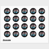 Sticker Rond Triade Pronoun, Tour (Feuille)