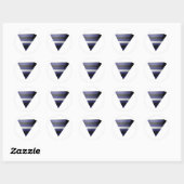 STICKER ROND TRIANGLE 3D FIERTE EN CUIR (Feuille)