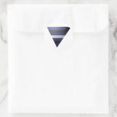 STICKER ROND TRIANGLE 3D FIERTE EN CUIR (Sac)