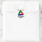 Sticker Rond Triangle de Penrose - Rien n'est impossible (Sac)