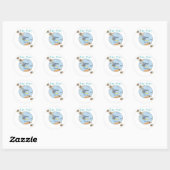 Sticker Rond Triangle des Bermudes (Feuille)