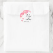 Sticker Rond Triangles géométriques - Décal de préférence | peo (Sac)