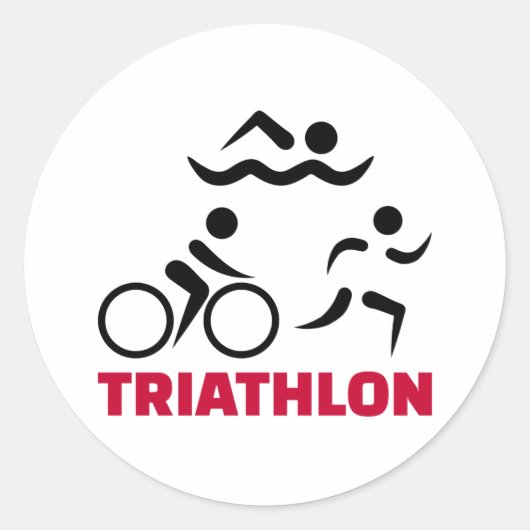 Sticker Rond Triathlon (Devant)