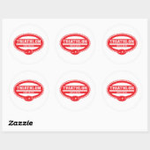 Sticker Rond Triathlon Oval (Feuille)