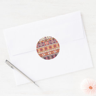 Sticker Rond Tribal Aztec