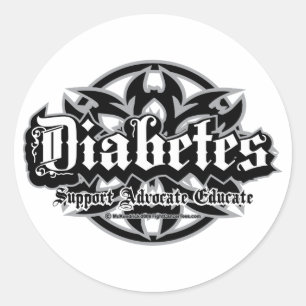 Sticker Rond Tribal de diabète